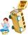 Garrafa De Agua Infantil Com Canudo,carro De Desenho Animado - BEBK amarela Amarelo