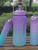 Garrafa de agua Kit 3 garrafas motivacional fitness orgulho colorida hidratação 2l, 800ml, 300ml Roxo