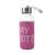 Garrafa de vidro com frase e capa neopreme - 300 ml Rosa