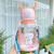 Garrafa Infantil de Agua Com Canudo de Silicone anti Vazamento Alce com Desenhos e Alça Laranja