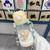 Garrafa Infantil de Agua Com Canudo de Silicone anti Vazamento Alce com Desenhos e Alça Amarelo
