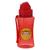 Garrafa Infantil Plástico Squeeze com Canudo Silicone 400ml Macaco Vermelho