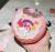 Garrafa Infantil Redonda Donuts Com Canudo 380ml - B-1223 Rosa