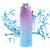 Garrafa Motivacional de Água Galão 1l Squeeze Academia Escola Antivazamento Ajuda a Tomar Água Na Hora Certa Dia Lilás e Azul