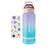 garrafa squeeze de agua COM PEGADOR -  750ml com adesivo - Weeze Rose