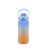 Garrafa Squeeze de Plastico Degrade AS Motivacional Com Botão de Trava Firme 2 Litros Azul