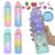 Garrafa Squeeze Para Água Para Academia Escola 1 Litro Frases Motivacionais Tie Dye Adesivos 2D 3D Alça Antivazamento Roxo