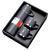 Garrafa térmica Inox Deluxe + 3 mini copos Inox 500ml temperatura ideal kit cor aleatório