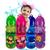 Garrafinha Agua Infantil 420 Ml Canudo Menino Menina Lindas Azul Baleia fundo azul