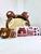 Garrafinha infantil decorativa fofa ursinho com cordão dois bicos 750ml Rosa