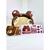 Garrafinha infantil decorativa ursinho com cordão dois bicos 750ml fofo Marrom