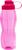 Garrafinha Squeeze Sports Agua Plástico Reforçada 700ml Rosa translucido