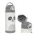 Garrafinha Térmica Infantil Canudo Parede Dupla Inox Gumy Garrafa 400ml 3m+ Original Buba Off White