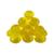 Gelo Reutilizável Artificial Bolas Pequenas Coloridas 190 Unidades 2,5kg Amarelo
