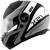 Givi capacete x21 globe Preto, Cinza, Prata