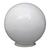 Globo Esfera 10x15 Leitoso Pequeno Cornehl Branco