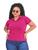 Gola Polo Plus Size Básica Confortavel Uniforme Feminina Pink