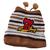 Gorro C/ listras  Kit c/2 Touca Menino  Tricotada Infantil  Estampas Para o Inverno Kit 04