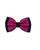 Gravata Borboleta Dupla Exclusiva Infantil Ref: 249 Pink, Preto