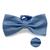 Gravata Borboleta Dupla Luxo Premium C/ Regulador Trabalhada Azul serenity