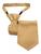 Gravata Infantil Slim Fit Com Nó Pronto Em Várias Cores Ref:255 Dourado
