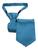 Gravata Infantil Slim Fit Com Nó Pronto Em Várias Cores Ref:255 Azul aço