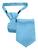 Gravata Infantil Slim Fit Com Nó Pronto Em Várias Cores Ref:255 Azul bebê