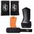 Grip Luva Cross Duo Face + Munhequeira Seca Suor Nc Extreme Preto, Branco