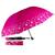 Guarda Chuva Estampado Contra Vento Cabe Na Bolsa Grande Dobrável Reforçado Pink