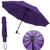 Guarda-chuva Grande Comporta Duas pessoas Com 140cm Aberto Contra Vento Reforçado Lilás
