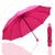 Guarda Chuva Grande Reforçado Cabe Na Bolsa Colorido Liso  1020 Rosa