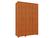 Guarda Roupa Belize Solteiro 3 Portas 100% Mdf Nature