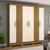 Guarda Roupa Casal 06 Portas 02 Gavetas Malbec Briz Nature com Off White