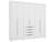 Guarda-roupa Casal 6 Portas 4 Gavetas Kappesberg Vermont Branco