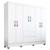 Guarda Roupa Casal Bruna 6 Portas Branco FF Branco