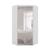 Guarda-Roupa Closet Modulado Virtual com Espelho 2 PT 3 GV Branco Fosco e Amadeirado Branco