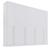 Guarda Roupa Daymond 6 Portas e 8 Gravetas 100% MDF D'Doro Branco