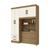 Guarda Roupa Henn 4 Portas 2 Gavetas Ponte Rustico com Off White