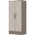 Guarda Roupa Multiuso 2 Portas B14 - Briz Gris com Palha