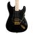 Guitarra Seizi Vintage Budokan Stratocaster Black Gold Maple Regulada Black