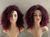 Halfiwig peruca wig castanho preta marsala ruiva afro cacheada premium curta MARSALA