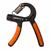 Handgrip Academia Profissional Ajustável Recuperação Fortalece Músculos Mãos Antebraço Fit Preto, Laranja