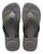 Havaianas Masculina chinelo Top Max Basic Dual Original tira grossa larga Adulto Masculino/Feminino Confort cinza