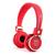 Headphone Bluetooth 5.0 Leve Dobrável Fone Sem Fio Vermelho