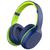 Headset Fone de Ouvido Bluetooth 5.0 Xtrax Groove com Microfone Embutido, Cabo P2  Azul / Verde Azul, Verde