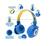 Headset Fone Infantil  Bluetooth Monsters Cartoon Sem Fio para Crianças Azul