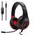 Headset Gamer para PS4 XB0x one Pc Notebook Smartphone Fone para Jogos Komc 3,5mm Mic Redução Ruído S90 - Vermelho