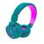 Headset Infantil color fone Kids fluor oex teen stereo Verde