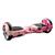 Hoverboard Skate Elétrico 6.5 Led Bluetooth 6'5 - Gelo Fogo Galaxia Rosa Vermelho Preto 3D Camuflado Rosa camuflado