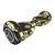 Hoverboard Skate Elétrico Colorido Bolsa Bluetooth E Led Verde militar